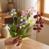Realistic Simulation Silk Flowers Real Touch Luxury Fake Iris Stem Faux Flower  Hotel Decoration