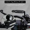 Coolooda Motorrad Nebelscheinwerfer Halterung Spiegelhalterung, 2 Stück, Motorrad