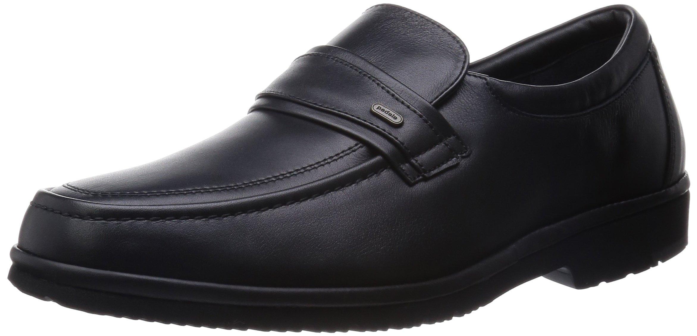 

ASICS Walking Pedala WPB302 Lightweight Leather 3E Round Size Men s Sneakers, Slip-On, Black, 24.5cm чёрный