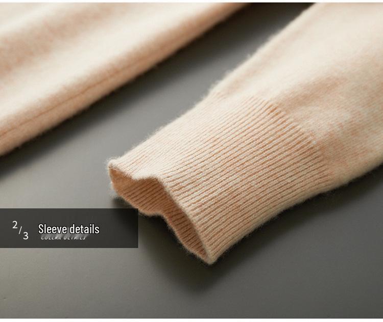 Men's Trendy Wool Round Neck Sweater: Autumn/Winter Collection, Long Sleeve Pullover for Casual Wear