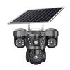 Triple-Screen 360° Wireless Solar Surveillance Camera with Tri-Lens Integration.
