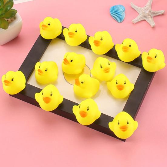 5Pcs Bath Toy Squeaky Duck Baby Water Toy Compact Children Hearing
