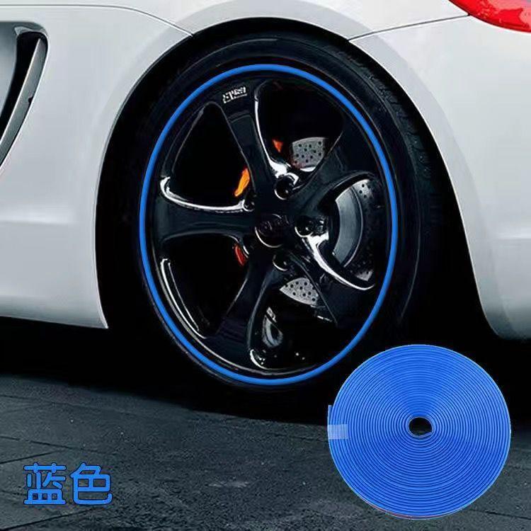 Wheel Rim Protector Strip Tire Guard Ring Durable Flexible Rubber Wheel Rim Edge Trim for Vehicle Wheel Decoration and Protection