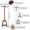 Wood Pedestal Style Coat Stand or Coat Rack Stand Cloth Hanger for Bedroom, Office, Hallway and Entryway
