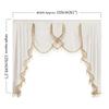 1PC NAPEARL European Luxury Tassel Decoration Solid Color Curtain Head for Living Room Bedroom Home Decor