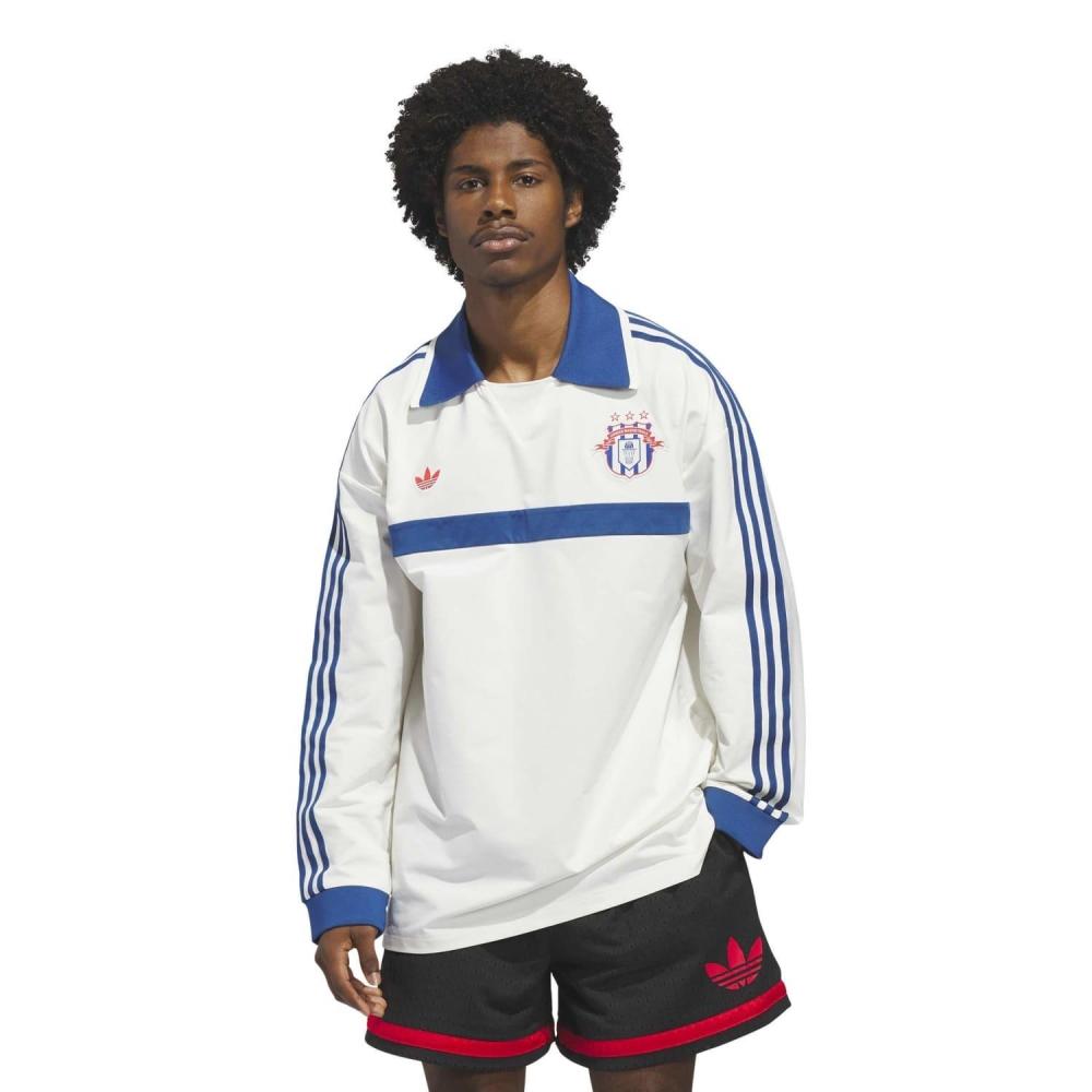 Adidas U rUgby Ls Polo Bb Kb7521 Offwhite XXL
