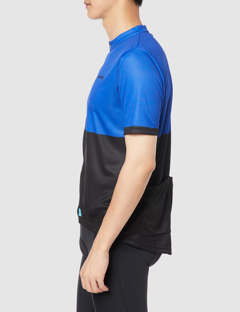 SHIMANO Element Cycling Jersey, Men's, Blue, Large (European Size), Suitable for Heights 177-183cm
