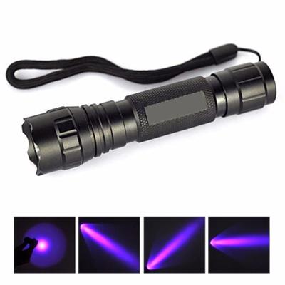 UV WF-501B LED 365NM Ultra Violet Schwarzlicht Taschenlampe 18650 Licht Lampe