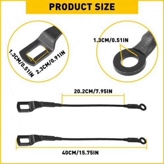 NEW Rear Tailgate Cables Straps Set W/ Of Bolts 2 For 1995-2004 Toyota Tacoma
