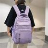 Waterproof Nylon Backpack for Teenage Girls, Large Capacity Student School Bag, Casual Laptop Daypack