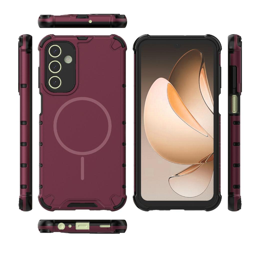 For Samsung Galaxy A15 5G/4G Magnetic Case Heat Dissipation Shockproof TPU+PC Phone Back Cover