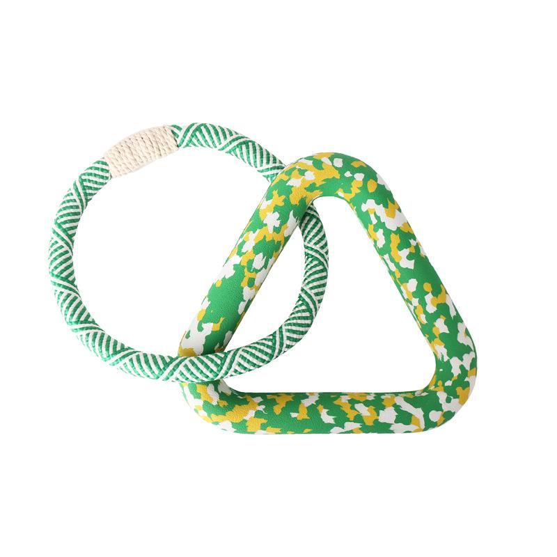 

Camouflage Pet Biodegradable Rubber Toy Dog Interactive Teeth Cleaning Dog Bite Toy Durable small жовтий/зелений