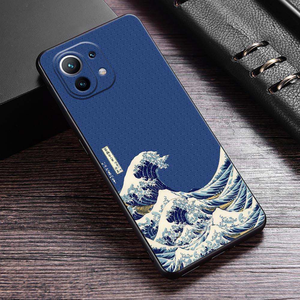 Japan Kunst Hokusai Kanagawa Große Welle Handyhülle Für Xiaomi 13T 14T 15T 12T Pro Hülle Xiaomi 11Lite 5G POCO F8 F7 M7 X7 Pro Abdeckung