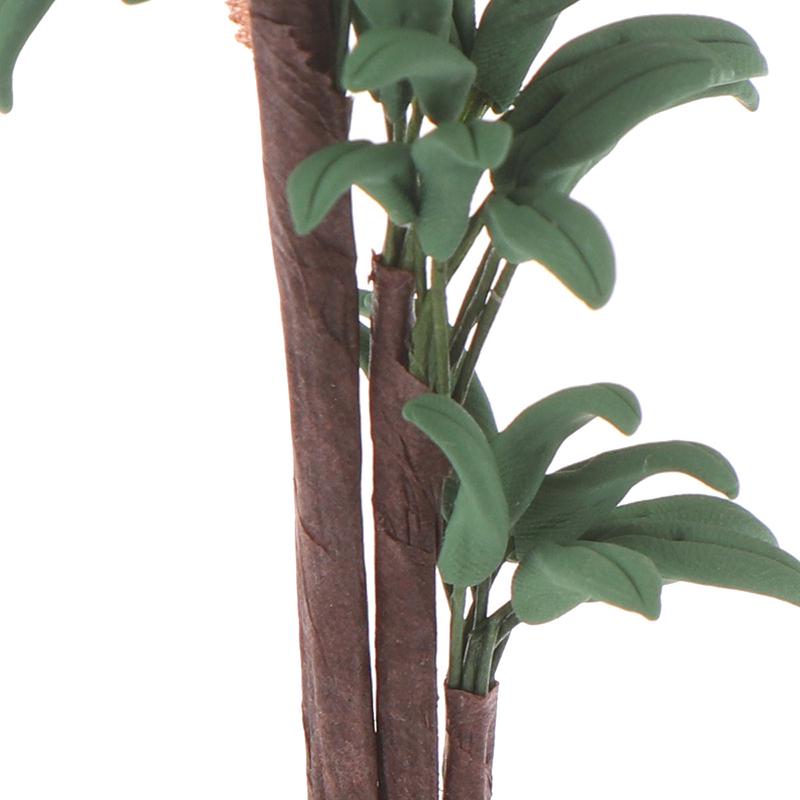 1/12 Păpușă Miniatură Ghiveci Plantă cu Frunze Verzi Decor Grădină Jucărie