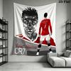 CR7 Individueller Name Wandteppich Ästhetischer Wandbehang Bedruckter Stoffdecke Dekorative Wandteppiche für Schlafzimmer Wohnzimmer Heimdekoration