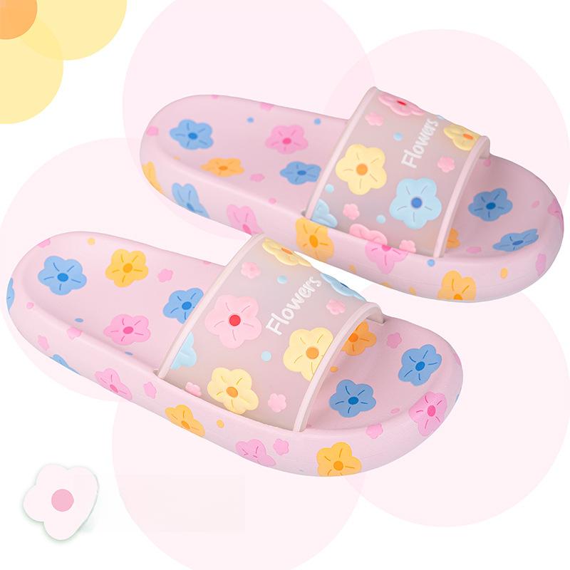 

Тапочки с цветами Сладкие тапочки с цветами Нескользящие тапочки для ванной на одной линии для ношения тапочки на мягкой подошве для улицы 40-41
