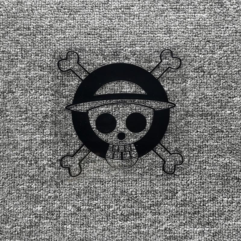 

Наклейки на автомобиль Луффи Пираты аниме забавные светоотражающие украшения для крышки топливного бака лобовое стекло бампер багажник мотоциклы ноутбук D30 11x11cm