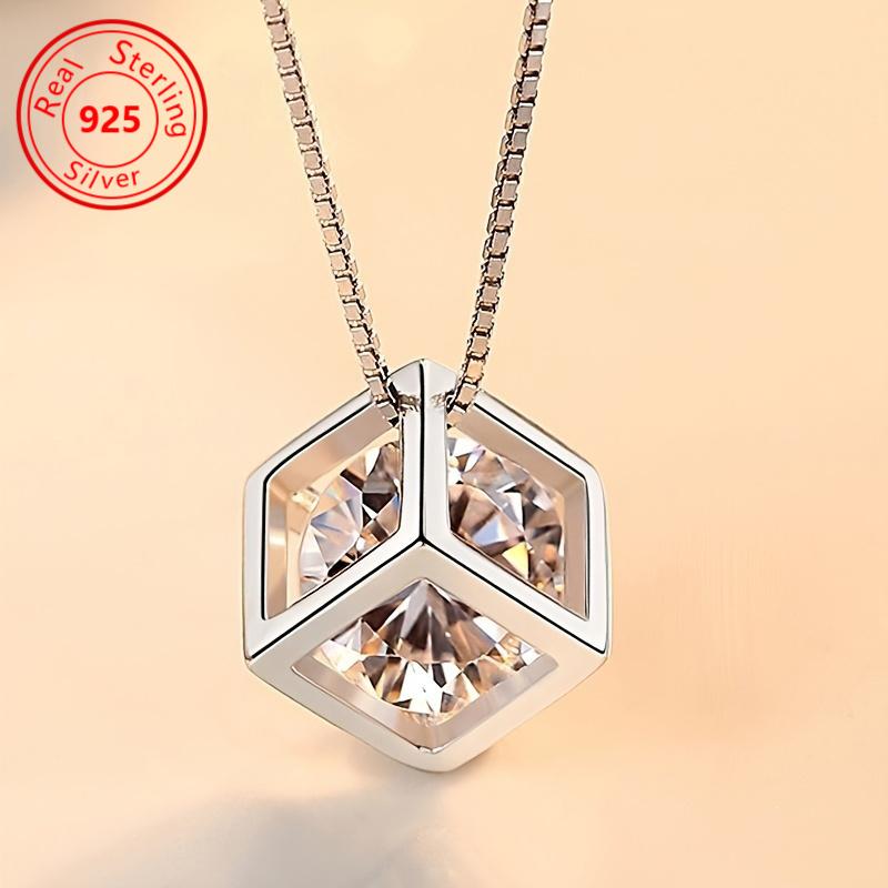charms Copper Sparkling Zirconia ElegantNecklace - for women lady Perfect for Valentine's Day wedding party
