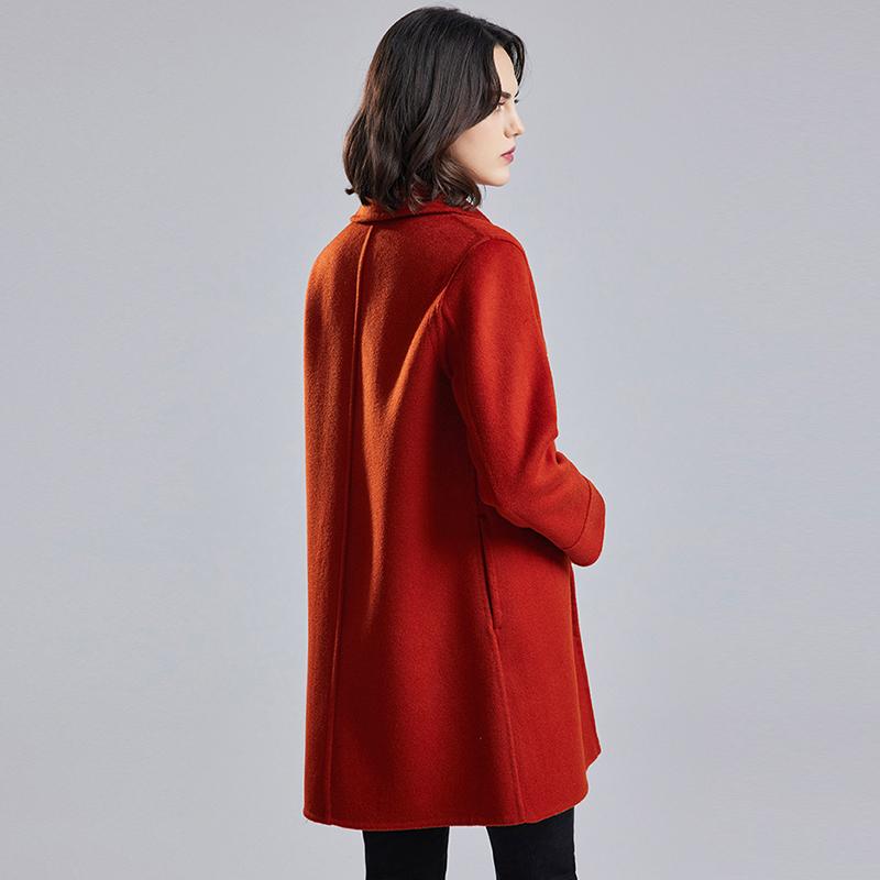 Women Wool Coat 100% Wool MODERN NEW SAGA Autumn Woolen Coat Winter Wool Overcoat Women Cashmere Long Jackets
