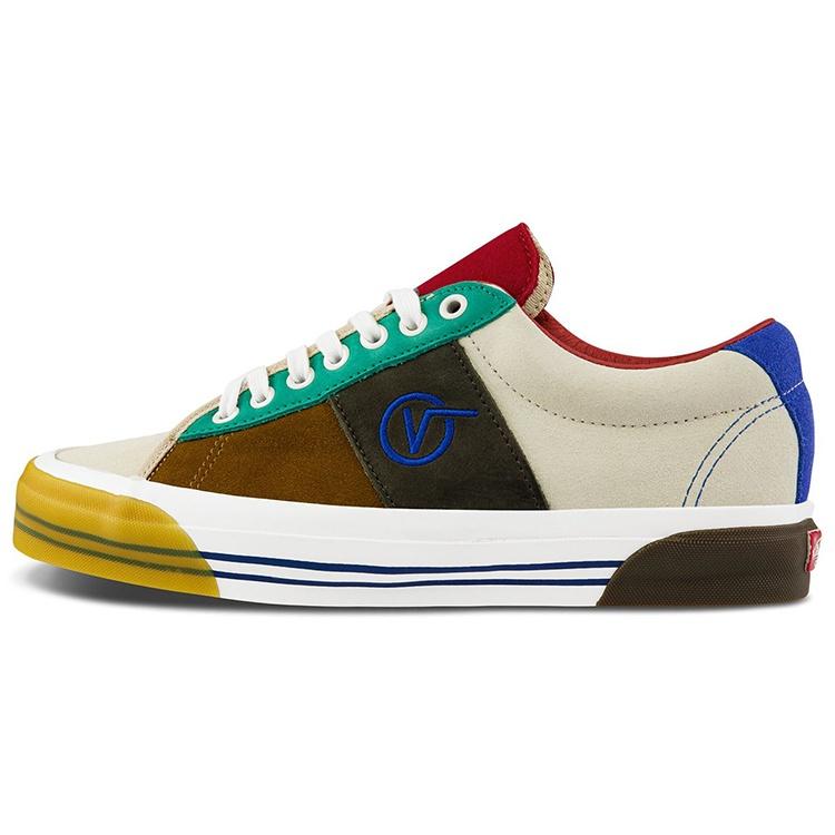 Vans Og Sid Lx Retro Casual Skateboarding Shoes Unisex Multi-Color Splicing Men s VN0A4U1320V EU 43