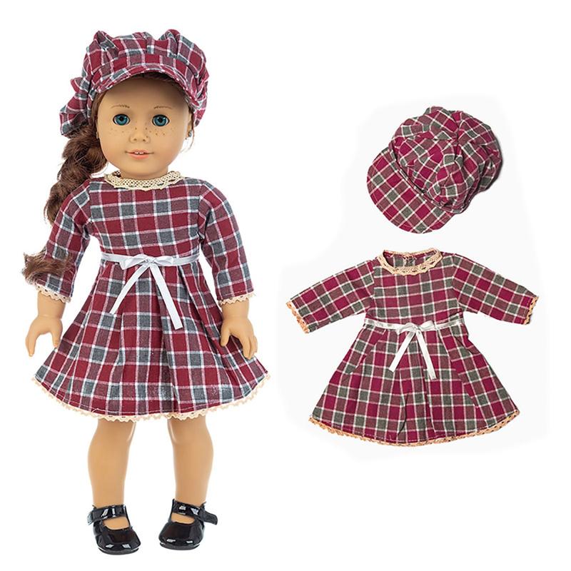 18 Inch Meisjespop Kleding Winterjas voor 43cm Baby pasgeboren Poppenoutfit Jas
