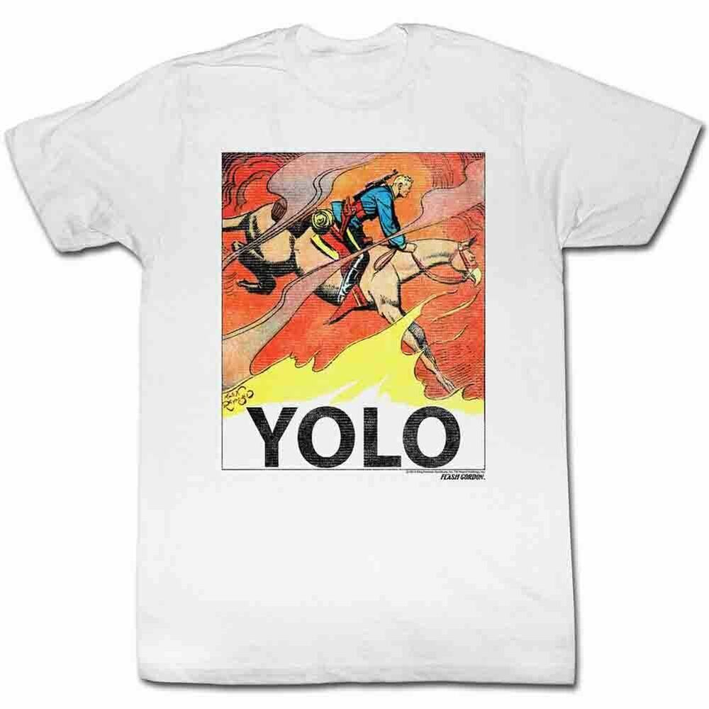 

Flash Gordon Yolo White T-Shirt 3XL