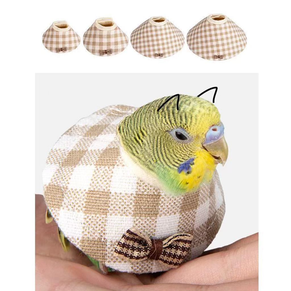 Adjustable Elizabethan Collar for Parrots Stop Feathered Pecking and SelfInjury Comfortable Soft Cone Collar for Birds