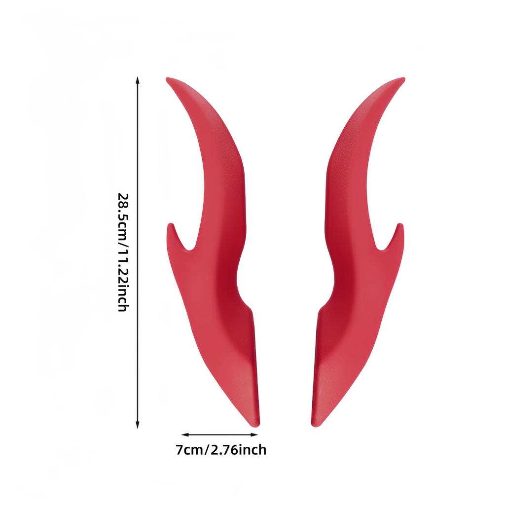 Car cool dragon horn 3D body decoration sticker, creative roof decoration sticker EVA material car exterior decoration Christmas