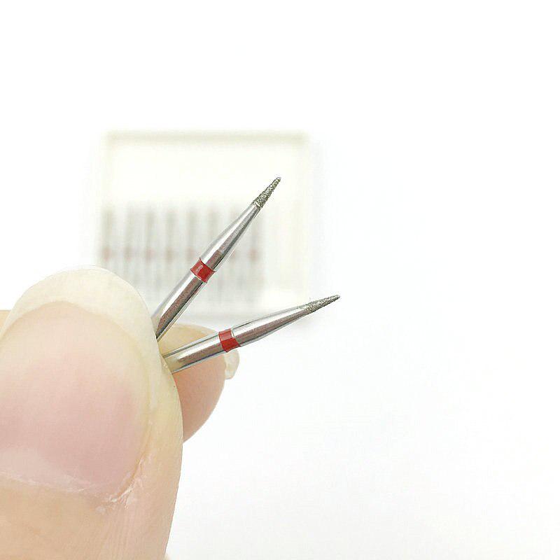 10pcs Dental Diamond Burs Drill Dia-burs for High Speed Handpiece Fine FG 1.6mm Drills Dentistry Material CD-53F