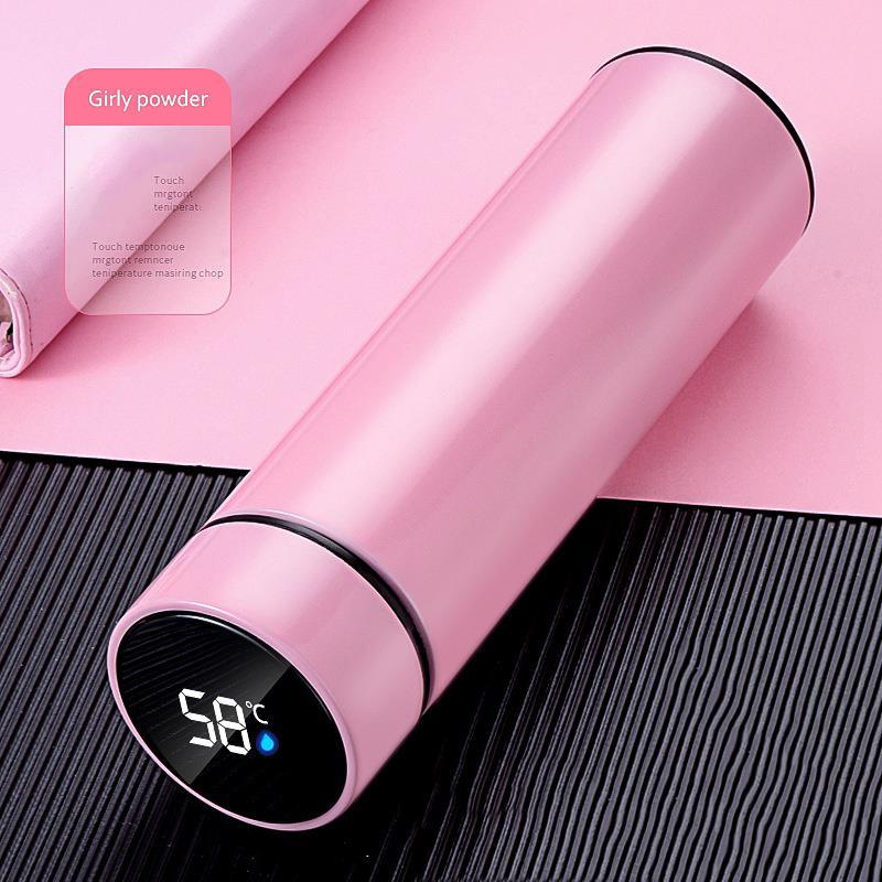 Temperature Display 304 Stainless Steel Vacuum Water Cup Temperature Display Cup Business Gift In-Car Thermos