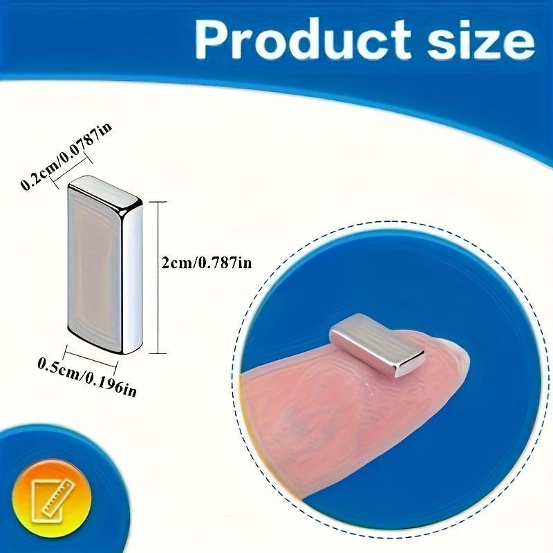 20x5x2mm Mıknatıs Kare Mıknatıslar, 20mm x 5mm x 2mm Blok Mıknatıs Aletler İçin
