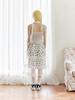 Hey Sheer Dot Long Skirt (White)
