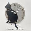 Black Cat Wall Clock with Pendulum, Natural Wood Design, Stylish Cat Lover's Gift, Cat Motif, Nordic Style Interior, Cute Accessory with Wagging Tail