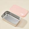 304 Stainless Steel Lunch Box Stackable with Lid Fresh-Keeping Lunch Box Reusable Durable Large Capacity Lunch Box Travel Use