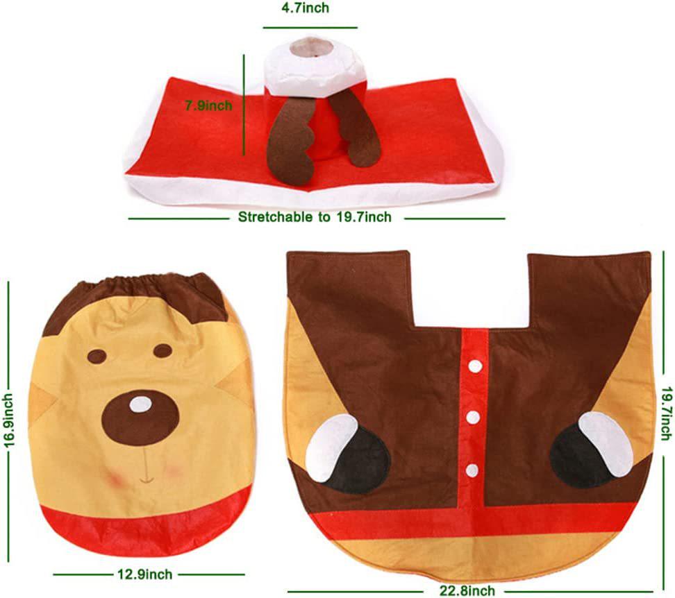 Christmas Snowman Toilet Seat and Cover Set - 3 Pieces