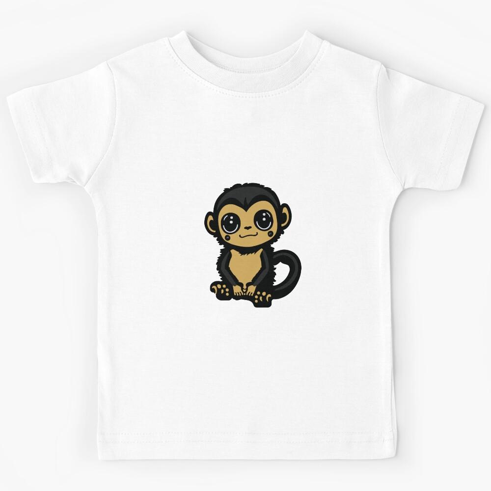 Orange Little Monkey Kids T-Shirt 120