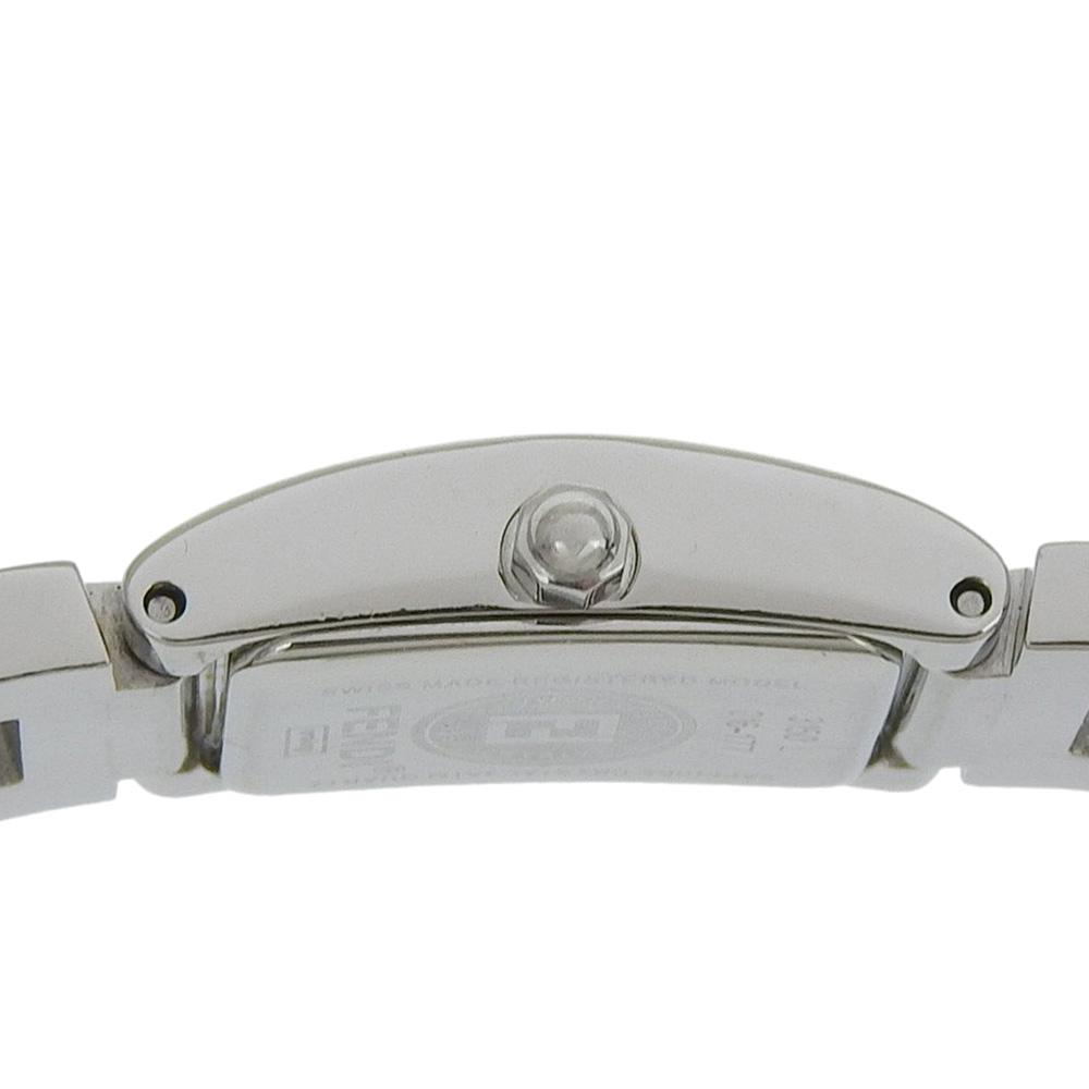 Fendi Logo Watches 3150L SilverDial Stainless Steel Quartz Analog Display Women Used