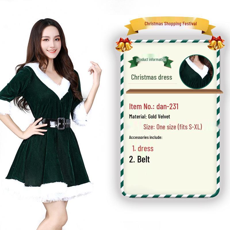 2023 Weihnachtsmann Weihnachtskostüm und Cosplay-Outfit-Set