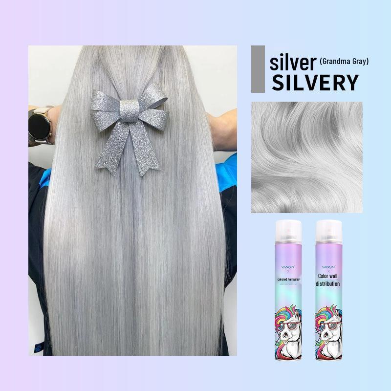 Temporary Washable Hair Dye Spray - One Spray for Black Color