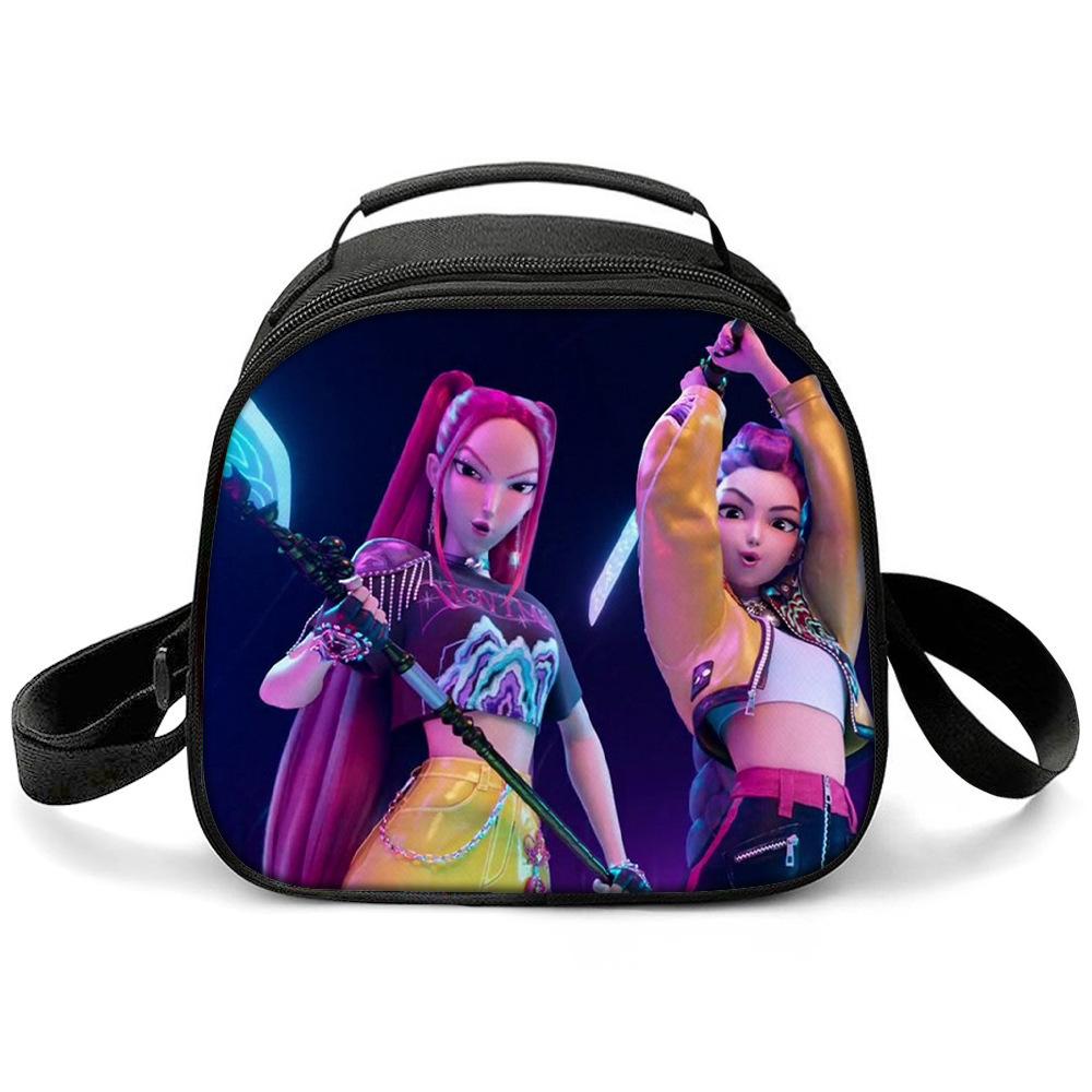 Kpop Witch Hunters Printed Cartoon Student Warm Lunch Bag Messenger Bag