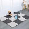 6PCS Sports Gym Mat Protection EVA Leaf Grain Floor Mats Yoga Fitness Non-Slip Splicing Rugs Thicken Shock Room Workout 30*30cm