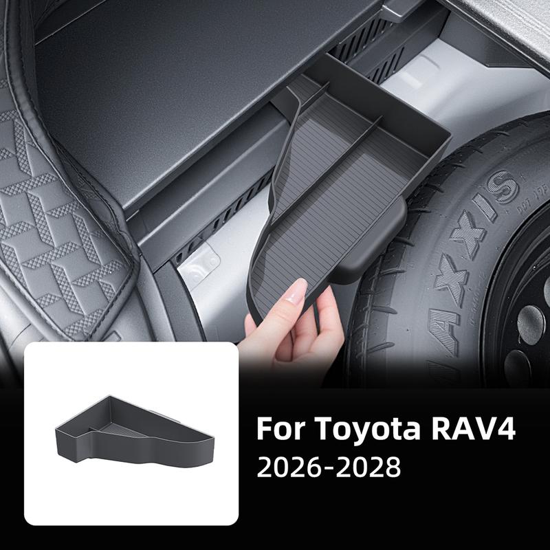 Left Trunk Storage Box For Toyota RAV4 2026-2028 ABS Rear Cargo Side Organizer Tray Car Interior Accessories