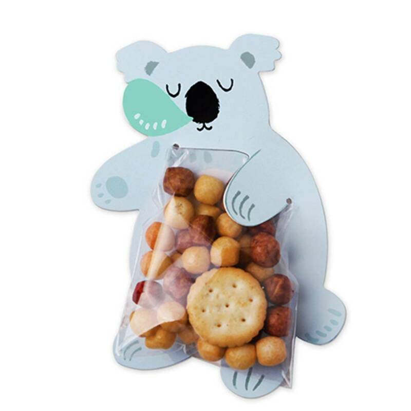 10pcs/lot Animal Cute Gift Bags Candy Bags Baby Shower Birthday Party Cookie Bags Bear Candy Box Greeting Cards Popular Rabbit Other