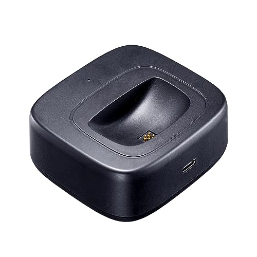 SANWA SUPPLY Bluetooth Headset (with Unidirectional Microphone and Charging Cradle) MM-BTMH67BK