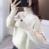 Chic European-Style High Neck Women's Sweater - Autumn/Winter 2026 Loose Knit Pullover