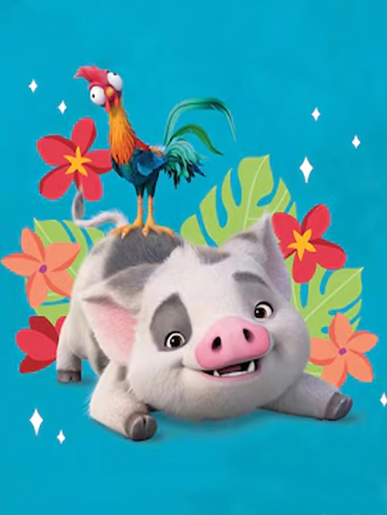 

Алмазная живопись своими руками Маленький поросенок и маленький цыпленок Набор для вышивания крестом Мозаичное искусство Алмазная живопись Полная выкладка круглыми алмазами Домашнее украшение Round 20x30cm