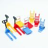Miniature Dollhouse Accessories Platform Trolley Fork Lift Hand Cart Set Doll