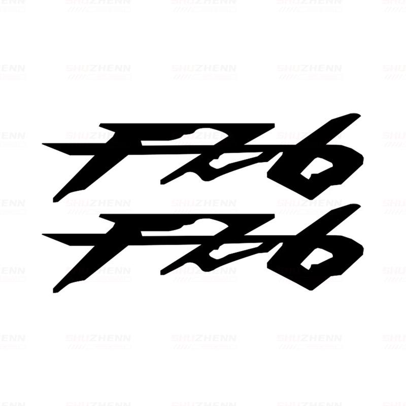Водонепроницаемые ПВХ наклейки для мотоцикла Yamaha FZ6 FZ6N FZ6-N Fazer S2 2004-2009, Прочные декали, 1 пара чёрный