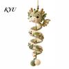 Easy Assembly Dragon Decor DIY Spiral Hanging Ornament Kit, Decorative Art Craft, Family Activity Craft Handmade Crochet Kit for Home Classroom