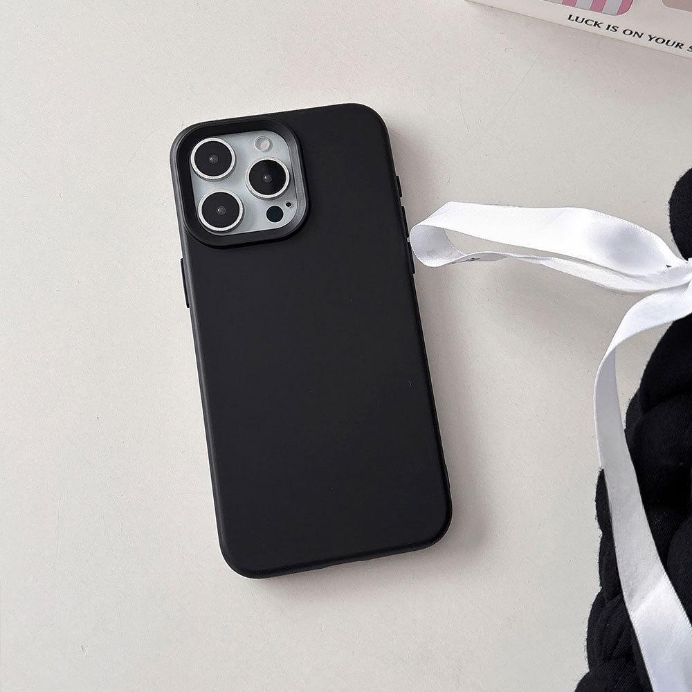 

Силиконовый чехол для iPhone 16 15 14 13 12 11 Pro Max 14Plus 15Pro X XR XS Max Phone Bumper противоударный мягкий чехол iPhone 15 Pro Max чёрный